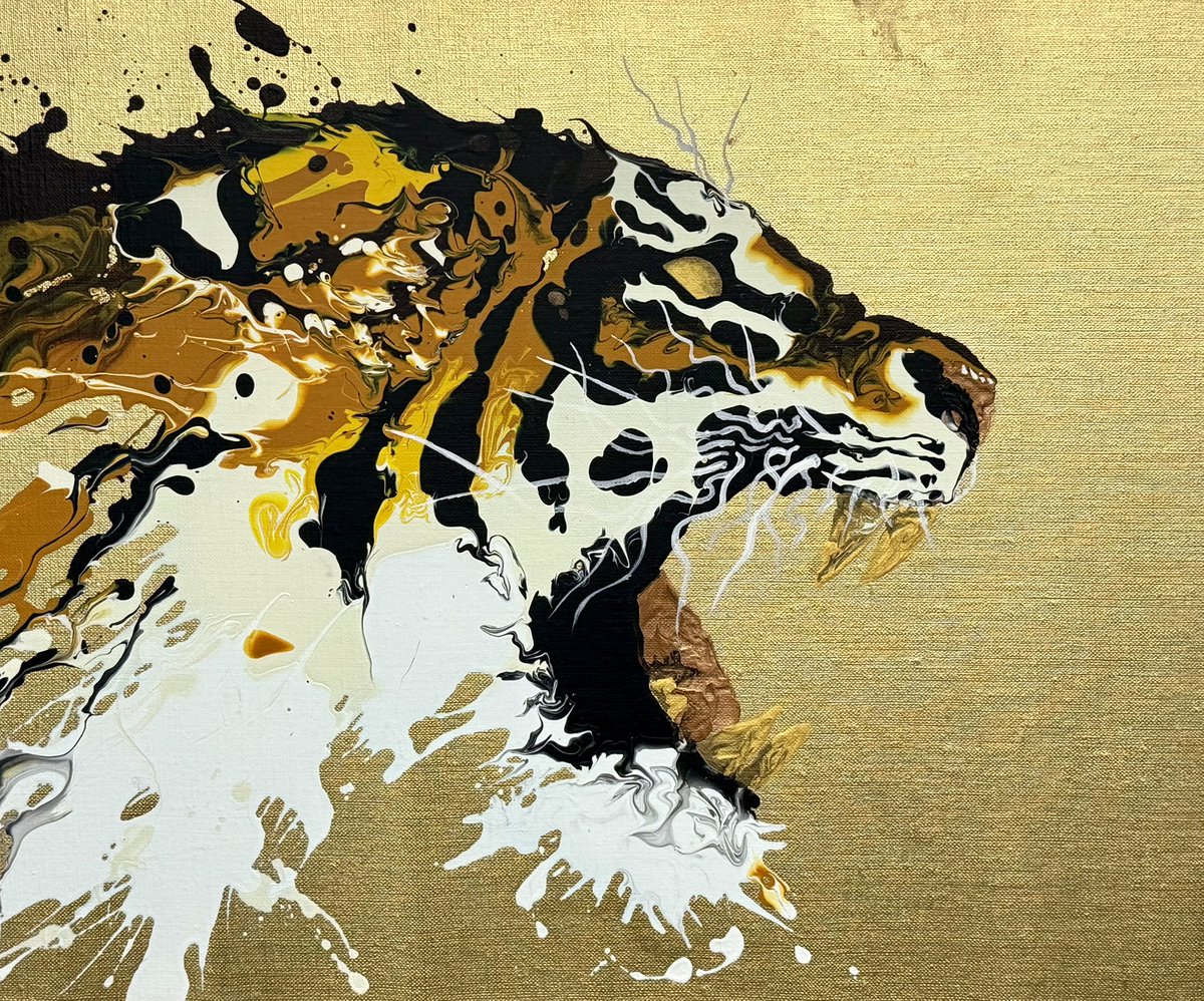 raoutanaka's tweet image. 虎の絵を描きました