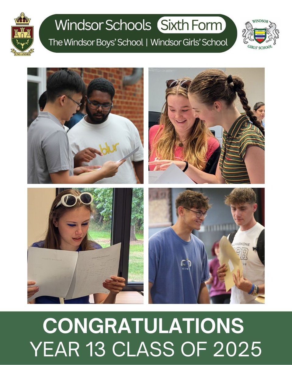 WindsorLearning's tweet image. Windsor Schools Sixth Form celebrates A-Level success with 51.26% of all A-Level grades at A*–B and 80.46% at A*–C, with an overall pass rate of 97.27% placing us above national average. Congratulations to every student and we wish you all the success in the future.