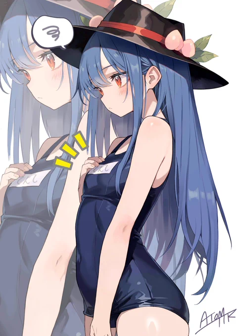 しょぼん… (慰めの言葉を探してます) #東方Project #比那名居天子