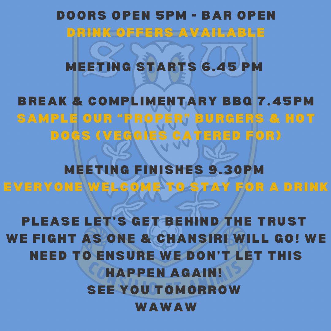 SWFCTrust's tweet photo. Happening tonight. Members of the Trust Board will be in attendance. #swfc https://t.co/c9jYIRKGbD