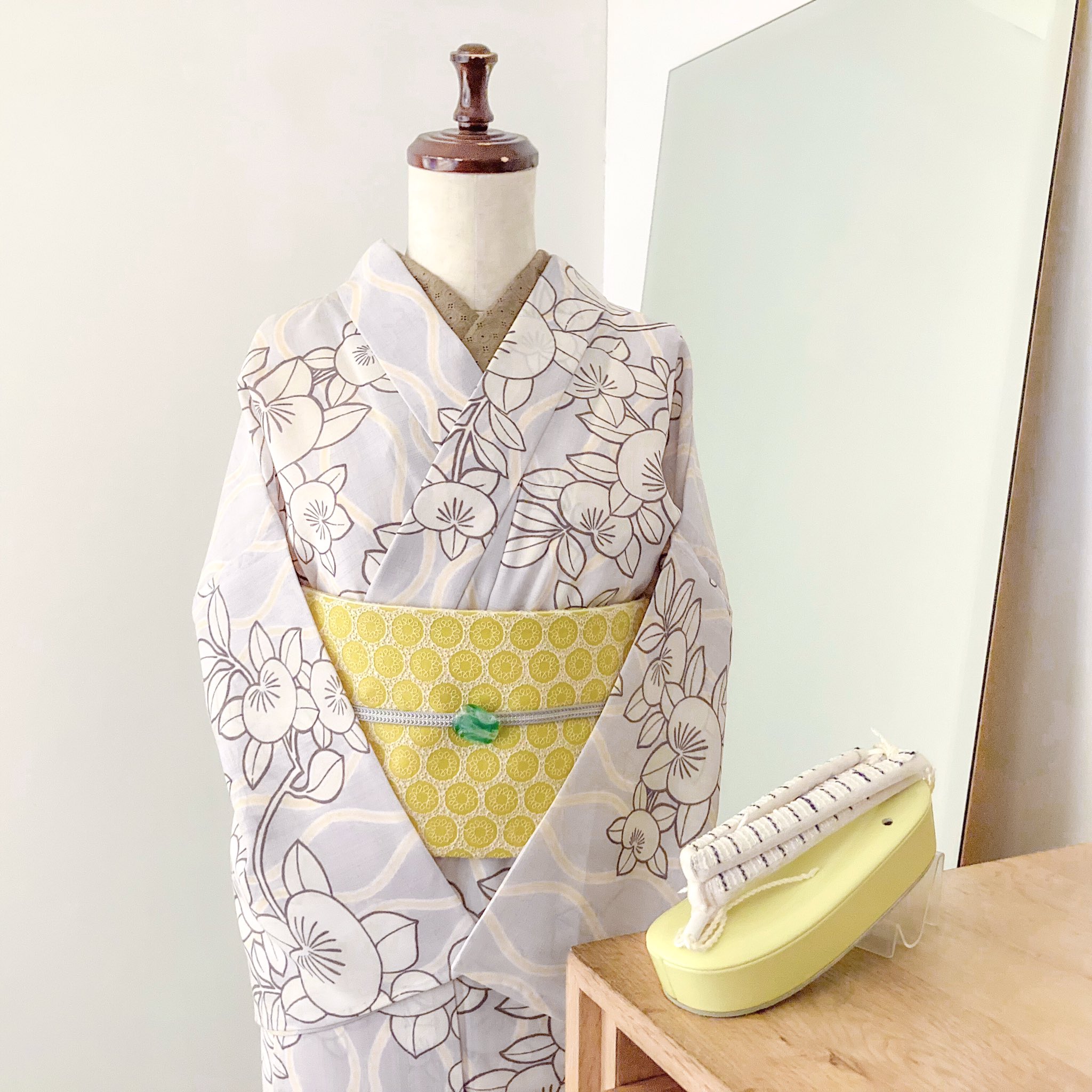 【最終値下げ】2024 大塚呉服店 アカシア 浴衣 イエローブラウン 最終値下げ】2024 大塚呉服店 アカシア 浴衣 イエローブラウン