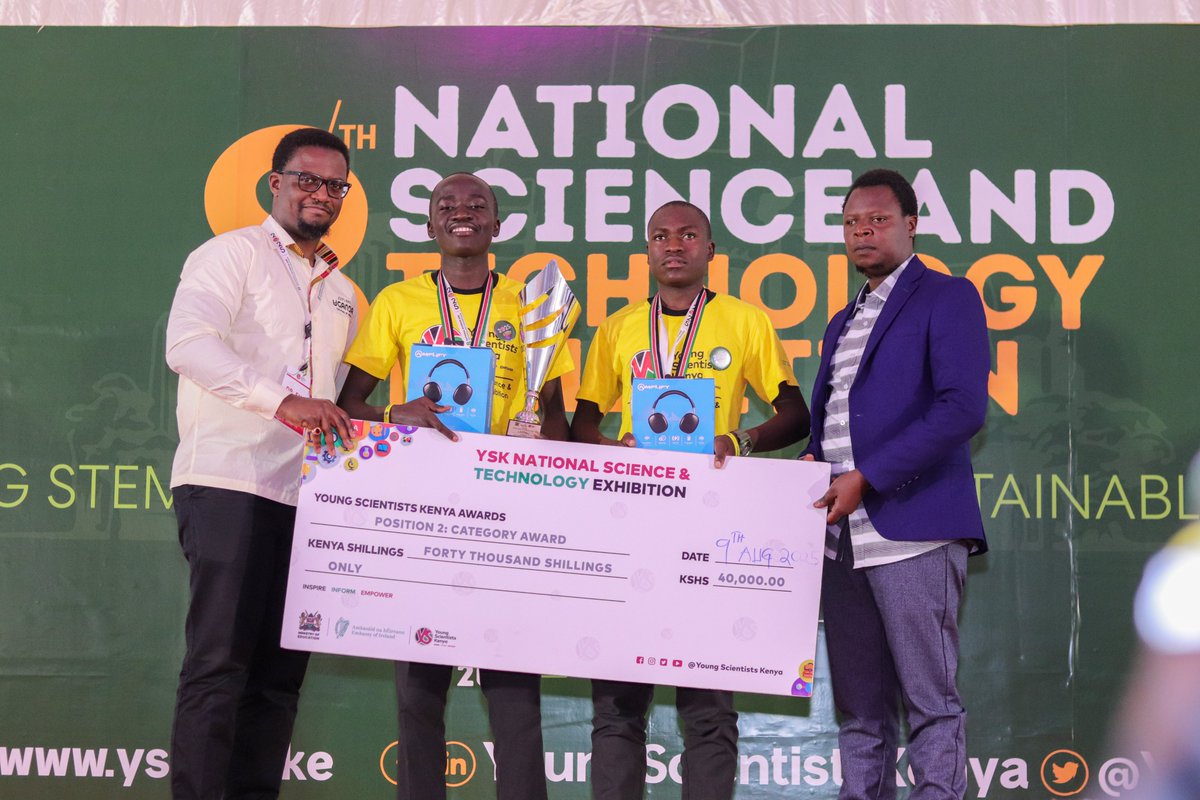 YSTKenya's tweet photo. Celebrating #YSK2025 Social and Behavioural Winners!🥳
They were awarded for their creativity and empathy by Dr. Julius Butime, Dean of the School of Computing and Engineering Sciences, @StrathU.
Congratulations winners!! 👏
#YSKExhibition #SocialImpact #InnovationWithPurpose https://t.co/WjTbU7nAM9