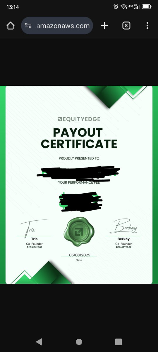 gibisigibis's tweet photo. I have one year of experience with EquityEdge, with 20 payouts processed within 48 hours. They have always solved the rare issues kindly. It was truly the experience of scaling from zero — I’m not even exaggerating.  #equityedgeuk https://t.co/QTquuw2bJz