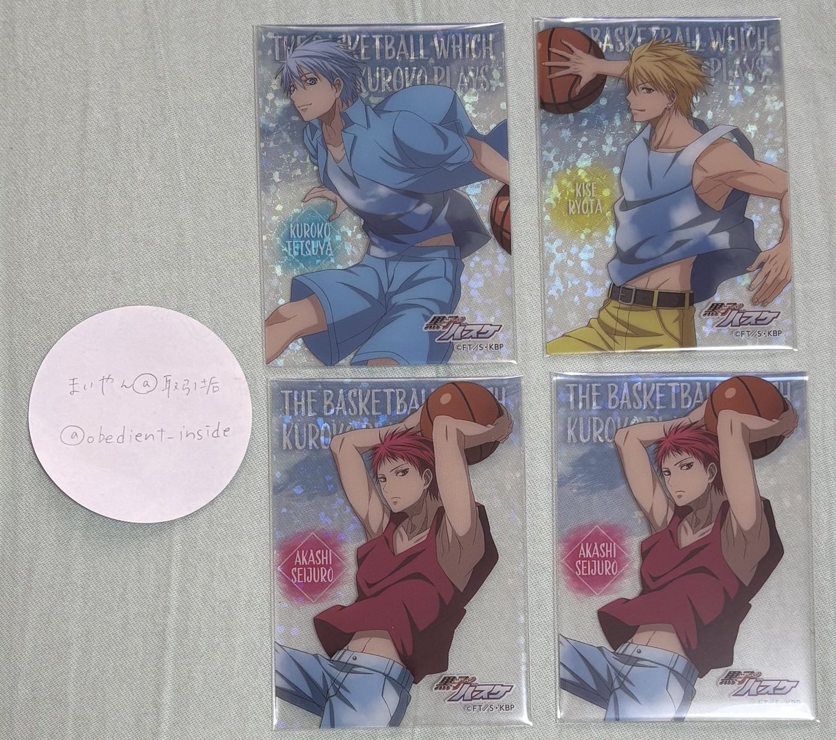 【交換/譲渡】黒子のバスケ 黒バス ホログラムクリアカードコレクション SKY HIGH 

譲: 黒子 黄瀬 赤司2

求: 定価(＋送料)

・名古屋手渡しor郵送
・検索からでもお気軽にお声かけください🌷