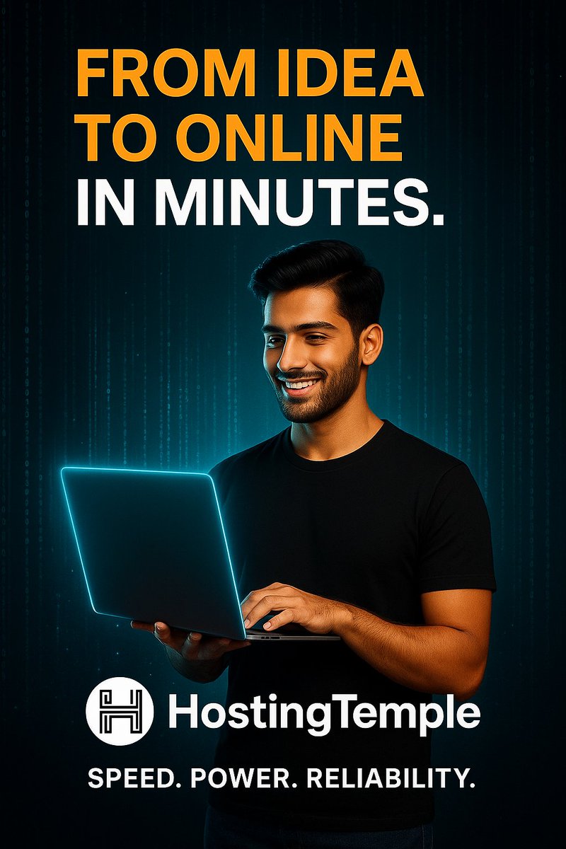hosting_temple's tweet photo. From Idea to Online — in Minutes.
HostingTemple. Speed. Power. Reliability.

#HostingTemple #LaunchNow #OnlineSuccess #FastHosting #BusinessBoost #DigitalEmpire https://t.co/JOwPW8lZfa