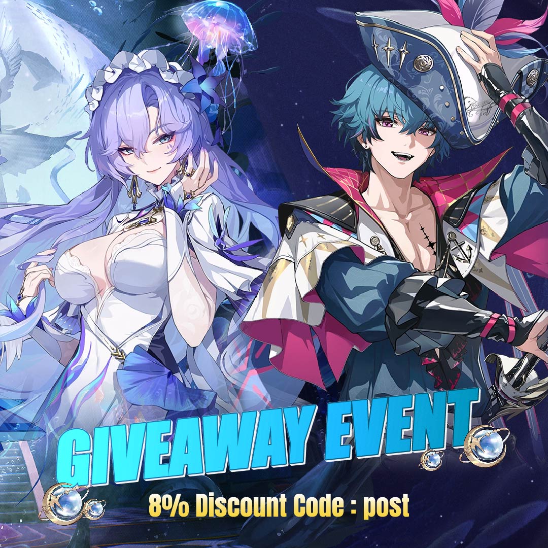Topuplive_'s tweet photo. WUWA Giveaway Event
（300+30 Lunites *3）

1⃣Follow @Topuplive_
2⃣Like & Re
3⃣Comment the post or @ your friend! 

🎁8 % Discount code: post

⌛️Ends at 25/08/17
🥇Winner announced:  25/08/18
#WuWa #WutheringWaves #Giveaway