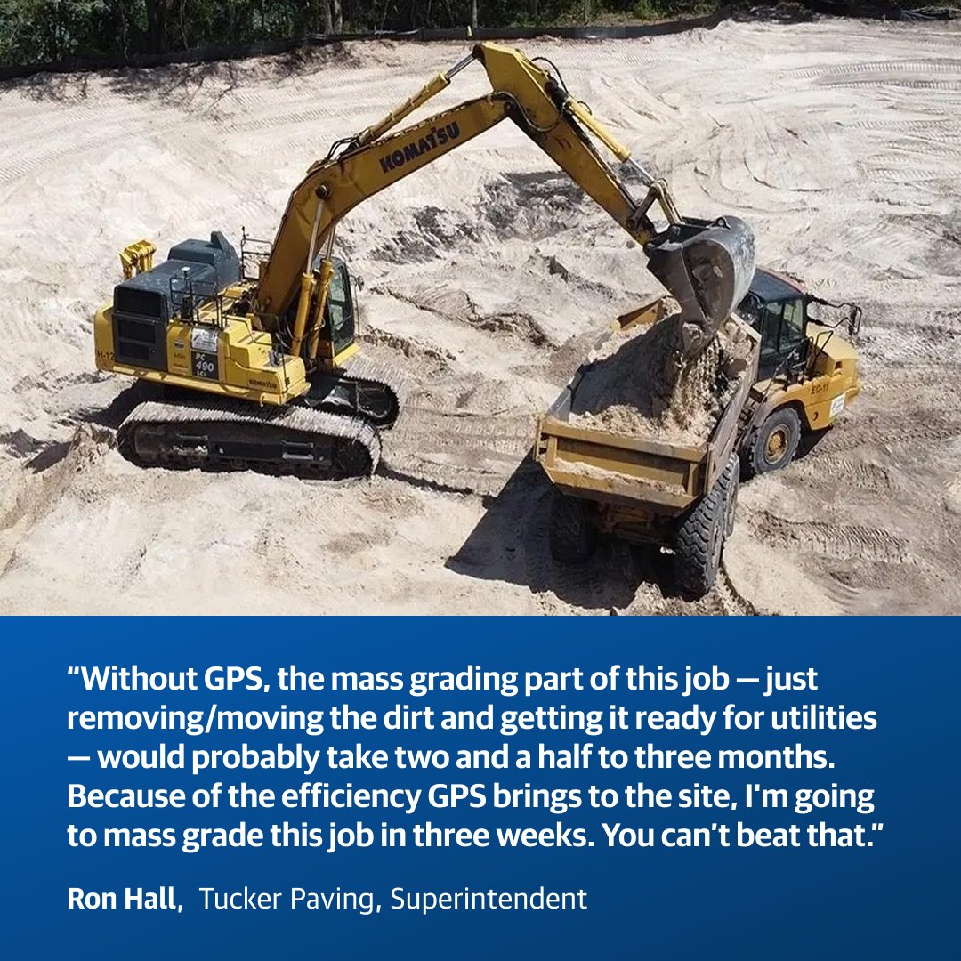 Tucker Paving revolutionized their construction workflow by embracing automated excavator technology! 

They've seen a 50% reduction in workflow time for some tasks, solidifying their role as a top partner in Central Florida's development. 

Read more: ow.ly/X9ti50WwY7S