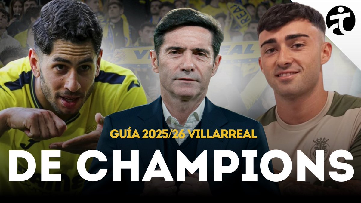 todocampistasx's tweet photo. 🚨¡NUEVO VÍDEO! 

𝐔𝐍 𝐕𝐈𝐋𝐋𝐀𝐑𝐑𝐄𝐀𝐋 𝐃𝐄 𝐂𝐇𝐀𝐌𝐏𝐈𝐎𝐍𝐒 | 𝐆𝐔𝐈𝐀 𝐋𝐀𝐋𝐈𝐆𝐀 𝟐𝟓 𝟐𝟔
 
Al fin Marcelino jugará Champions con su Villarreal. Tiene un gran proyecto y aunque tendrá que suplir la baja de Baena, el mercado de altas es bueno 👇🏼

🔗 https://t.co/wGMMjF6Bpo
