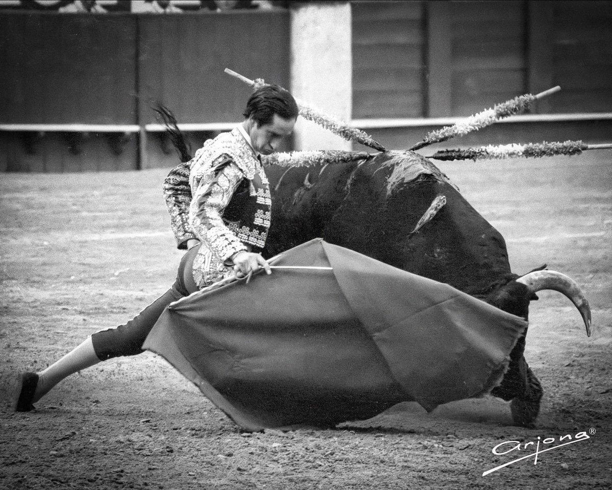 Hoy, que comienza la feria taurina de Málaga, queremos recordar al gran Julio Robles iniciando una faena en La Malagueta con su elegancia característica.