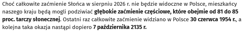 Ciemnogród jest tak wielki, że zaćmienia nie potrzeba.