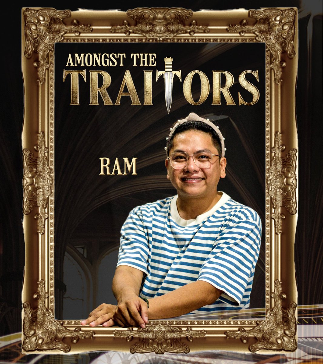 rsa_ph's tweet photo. Ram: The Rising Temptress of Treachery

Equipped with charm and a thirst for chaos, Ram aims to weave webs of trust while hiding daggers behind smiles. Will he shine as a Faithful or seduce the game as a deadly Traitor?

https://t.co/4UROHF3Zgj
#AmongstTheTraitoRSA 
#RSA6LIVE https://t.co/QNYkmbWxrw