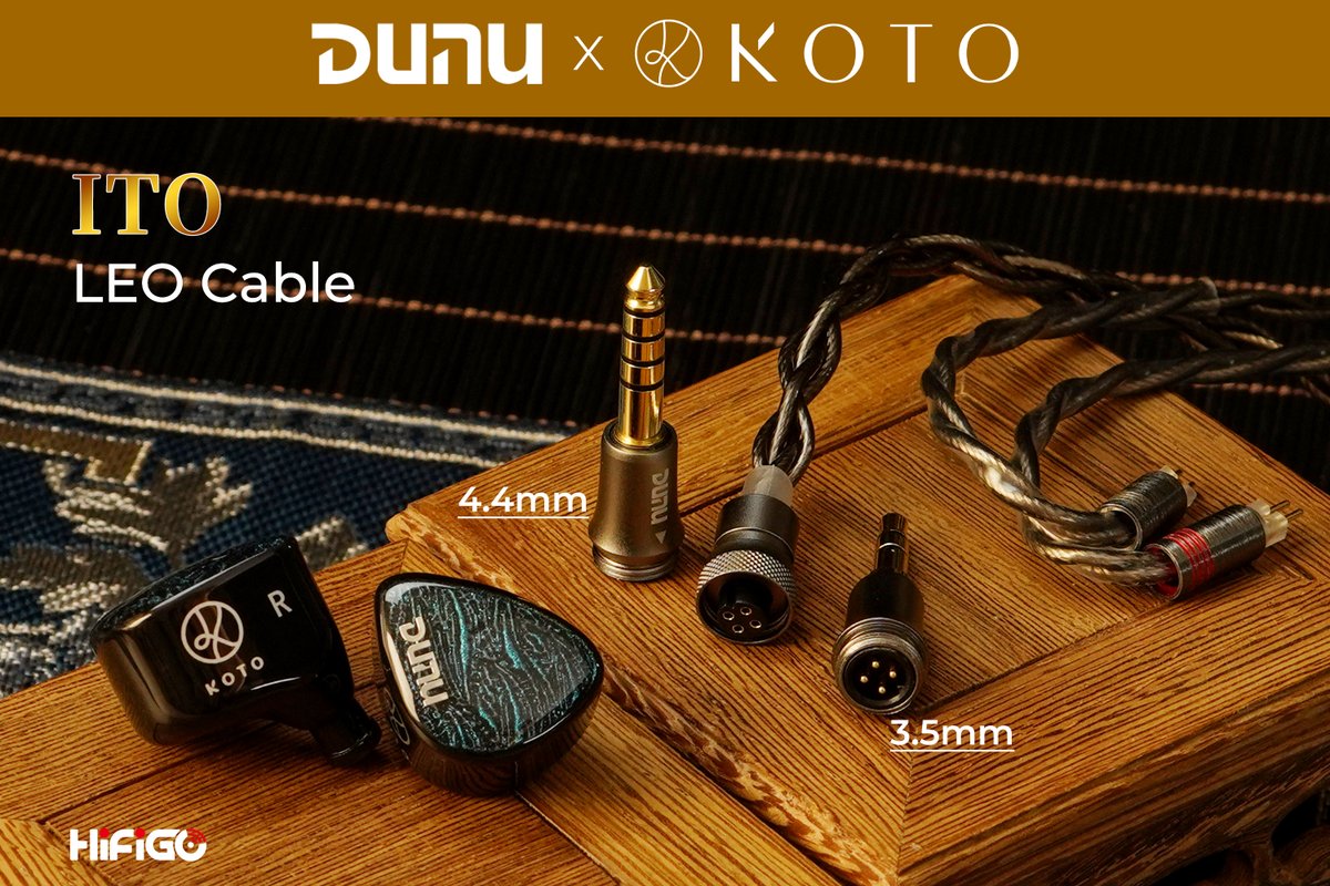 HifigoJp's tweet image. バランス派？それともアンバランス派？🎧
ITOは「DaVinci」と同じプレミアムLEOケーブルを採用。
便利なQ-Lock Miniシステムで、プラグ交換も自由！
#DUNU #KOTO #ITO