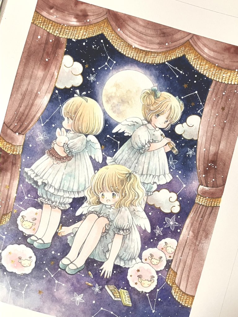 手描きイラスト オリジナル【まじょ×くろねこ】 手描きイラスト オリジナル【まじょ×くろねこ】 手描きイラスト
