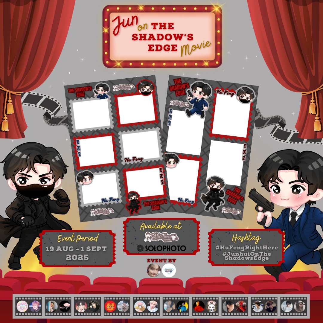 flexrdelacore's tweet image. ⚠️ 𝙃𝙪 𝙁𝙚𝙣𝙜 - 𝙍𝙞𝙜𝙝𝙩 𝙃𝙚𝙧𝙚 ⚠️
★ JUNHUI ON THE SHADOW'S EDGE MOVIE PHOTOBOOTH EVENT ★

By : @vernonlene &amp;amp; @eternalcloud9 

📍 : Selfie Time &amp;amp; Solophoto
📆 : 19 Aug - 1 Sep 2025

Don't forget to tag us and use the hastags 
#HuFengRightHere
#JunhuiOnTheShadowsEdge