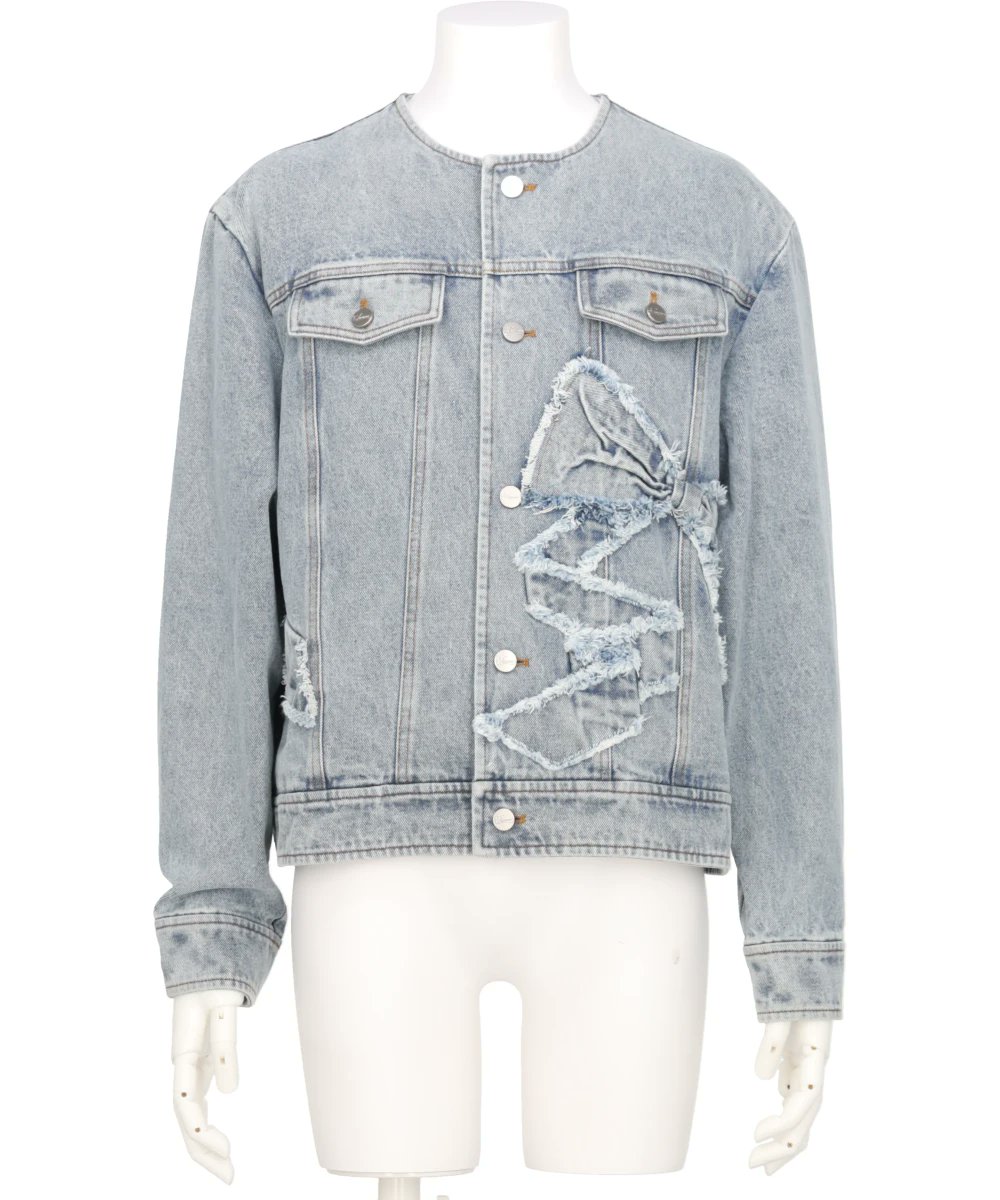 パンツ VIVIANO RIBBON DETAIL DENIM PANTS VIVIANO(ヴィヴィアーノ）2025AW リボンディティールデニム