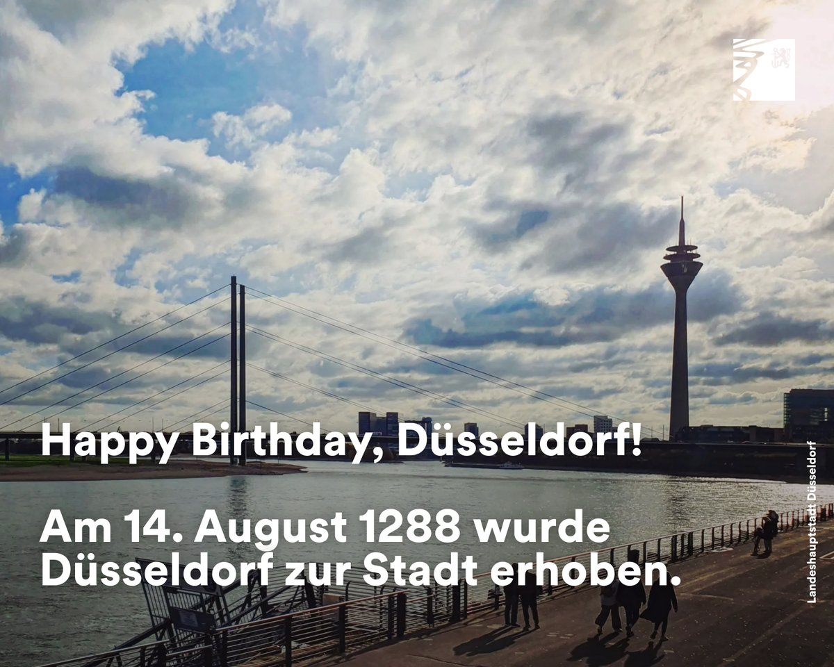 Düsseldorf darf heute 737 Kerzen ausblasen. 🎂🎉

Am 14. August 1288 wurde Düsseldorf von Graf Adolf von Berg zur Stadt erhoben.

Mehr über zur spannenden Stadtgeschichte findet ihr hier: ow.ly/XRzh50WFLyL