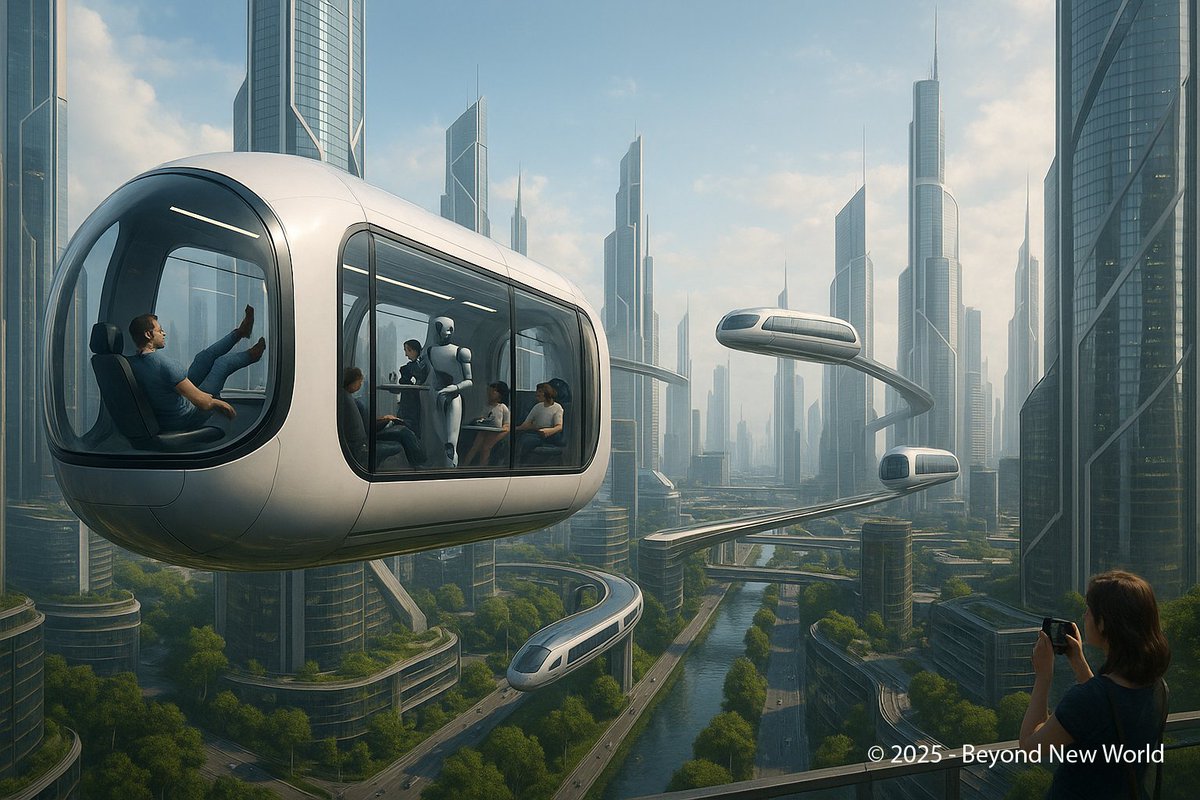 beyondnewworld_'s tweet photo. Seamless travel, AI service, and a city that never stops evolving 🚝🤖 — all powered by $BNW https://t.co/fXvSVv4jTU