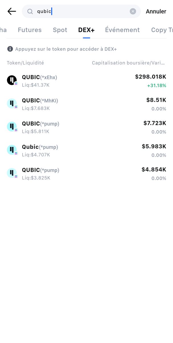 BE AWARE <a href="/MEXC_Official/">MEXC</a> is listing FAKE $QUBIC! Launch on pump (&amp;dump) or with a CA on <a href="/solana/">Solana</a> 

The one and only $QUBIC don't have a CA &amp; you can check where to buy on their website qubic.org

Don't get scam!!! Is this you <a href="/AltcoinGordon/">Gordon</a> ?