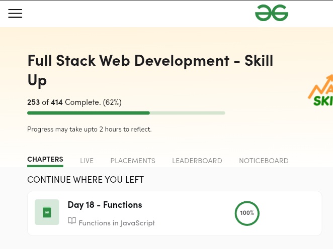 Suvadraa's tweet photo. ✅ Week 3 –Day 18 of Learning Full Stack Web Development with @geeksforgeeks

📙 Functions in Javascript 

🔗https://t.co/cfuKWiNfA5…

#skillupwithgfg #nationskillup #FullStack #WebDev #javascript https://t.co/bBpUoWNXeb