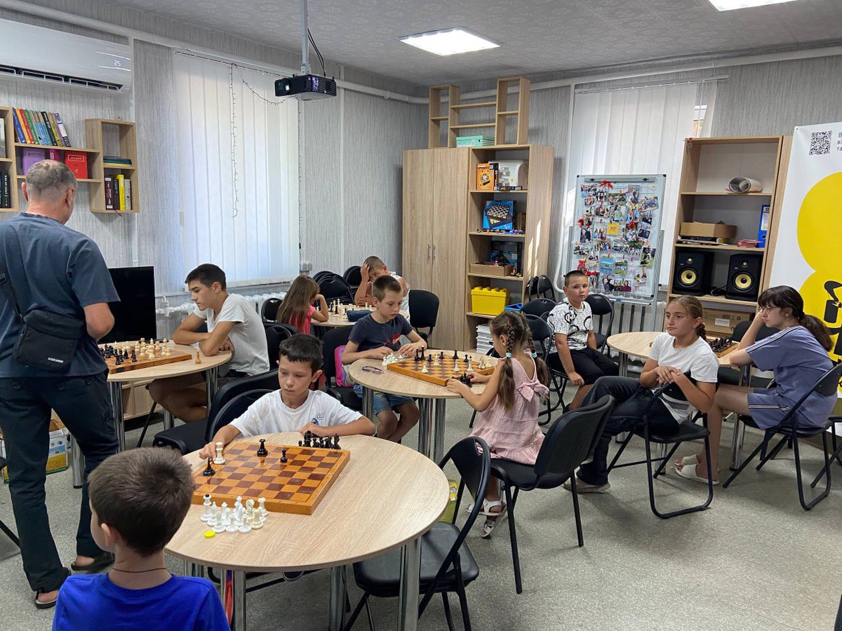 Oleksiy Goncharenko (@goncharenkoua) on Twitter photo Today I wholeheartedly thank Malcolm Pein <a href="/TelegraphChess/">Malcolm Pein</a> for bringing the magic of chess to children in Kobeliaky and Derhachi.
Thanks to our dear British friend's support, a free chess school for children and teenagers has already been launched in these towns based at the Today I wholeheartedly thank Malcolm Pein <a href="/TelegraphChess/">Malcolm Pein</a> for bringing the magic of chess to children in Kobeliaky and Derhachi.
Thanks to our dear British friend's support, a free chess school for children and teenagers has already been launched in these towns based at the