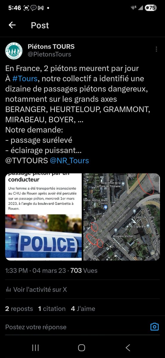 Piétons TOURS tweet media