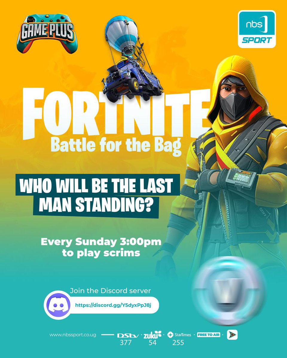The tournament Battle for the Bag is designed to discover, support, and showcase the best Fortnite talent in Uganda. It also aims to promote esports as a viable and competitive space for the youth.
#NBSPortGamePlus #UGFortniteShowDown #EsportsUganda
