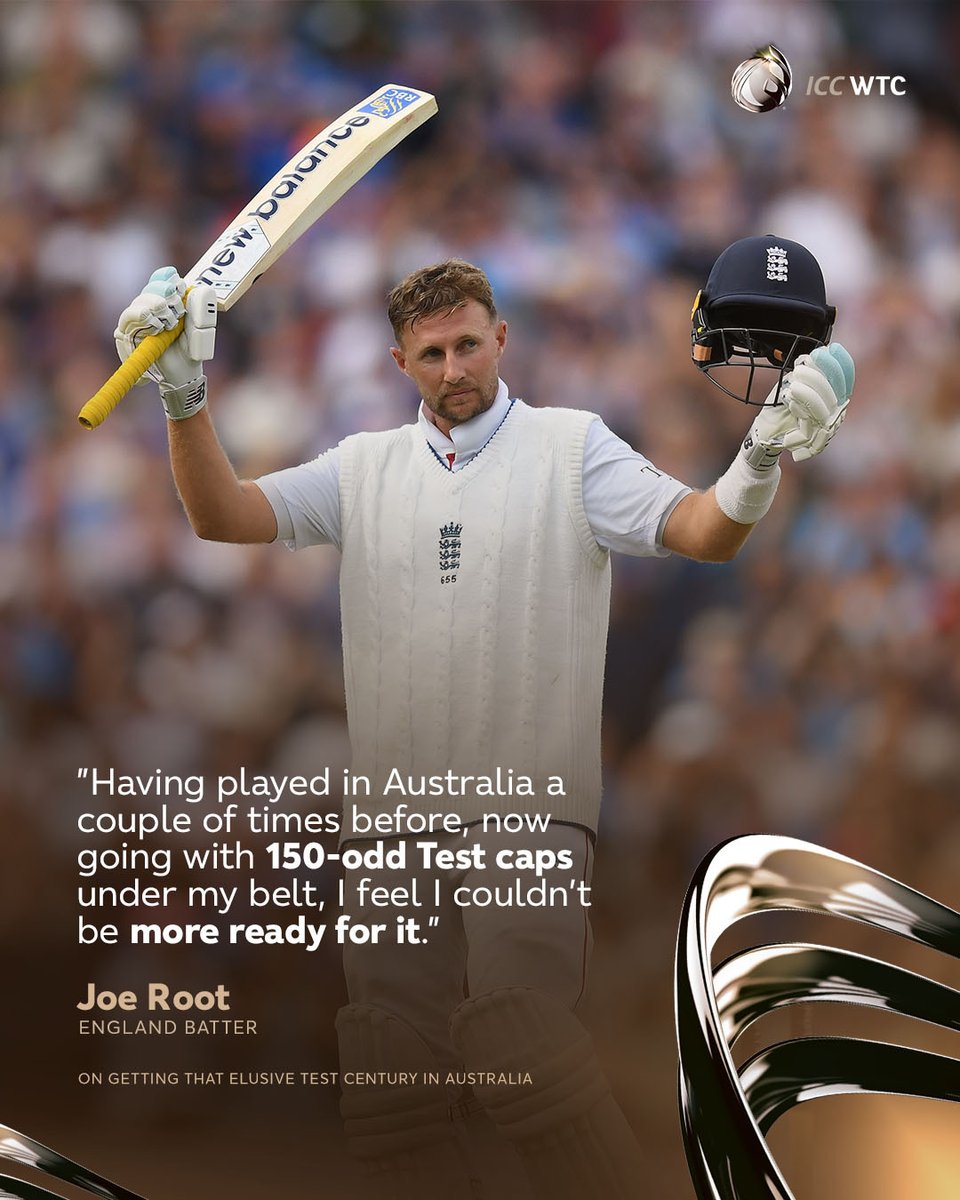 worldtestchampi's tweet photo. Joe Root has his eyes set on a maiden Test century in Australia 🎯

More 👉 https://t.co/d5Z3IkQkUW…
#CricketTwitter #CricketNews https://t.co/pamGv6eRvU