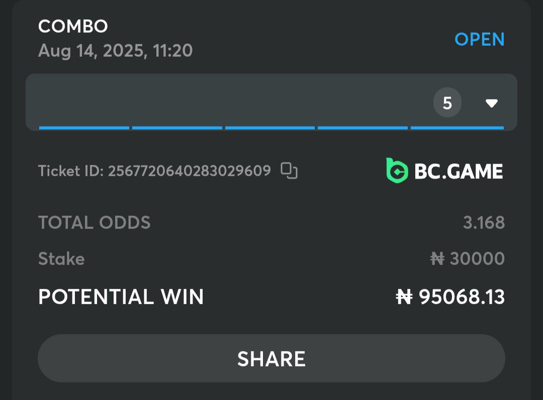 REGISTER FOR B.C GAME 
PROMO CODE 👉 playmaker1

Click on Here to Register.
👇👇
partnerbcgame.com/vf911a475
partnerbcgame.com/vf911a475

GET $100 BONUS ON DEPOSIT

GLOBAL BOOKING CODE 👉 49CD944

NIGERIAN BOOKING CODE 👉 DD5221B

BC GAMES 3 ODDs...Tickets 🎟️