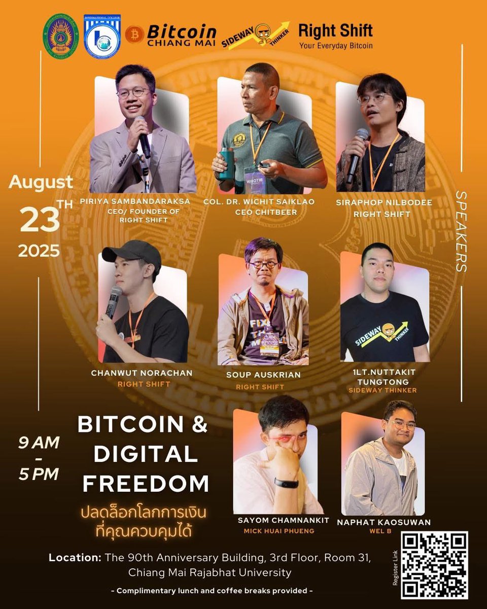 Bitcoin education will be introduced at a third academic institution in Northern Thailand this month, on Saturday, August 23rd.