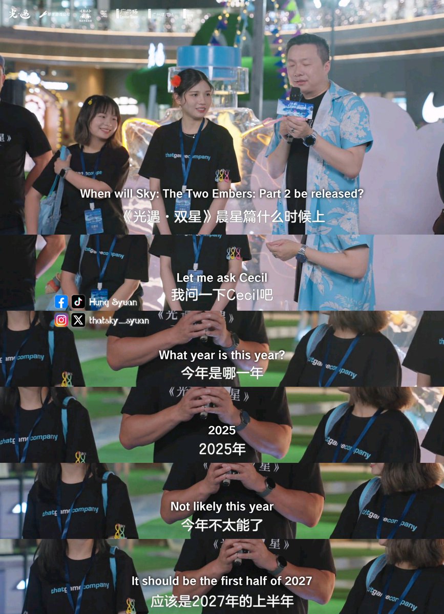 ❇️ 𝗦𝗸𝘆 𝗨𝗽𝗱𝗮𝘁𝗲•𝗜𝗻𝗳𝗼

🔹 A new big gameplay system will be available in the season after next season.
🔹 Sky: The Two Embers: Part 2 to be released in the first half of 2027

#skychildrenofthelight #skycotl #光遇 #thatskygame #sky星を紡ぐ子どもたち