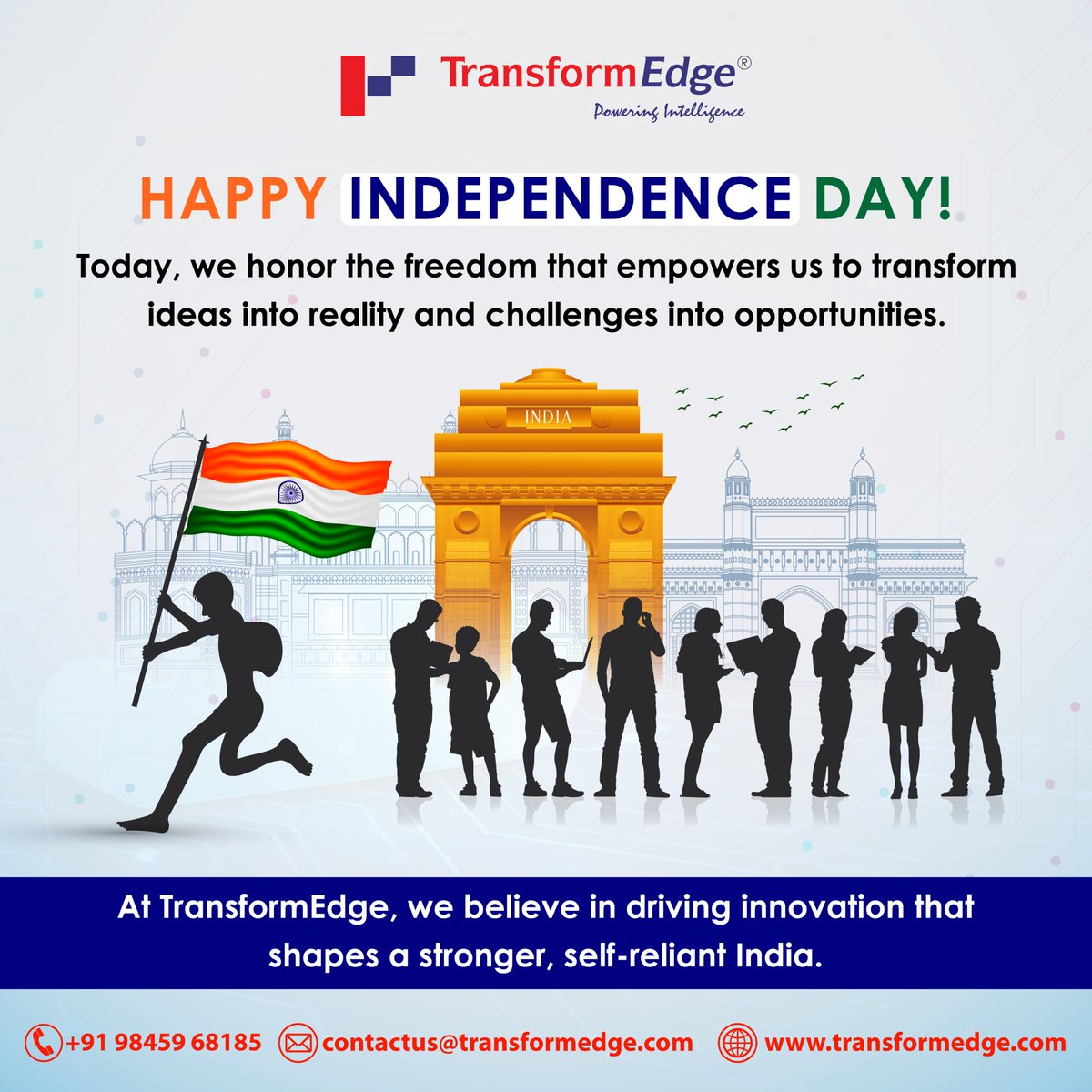 TransformEdge (@transform_edge) on Twitter photo ๐๐๐ฉ๐ฉ๐ฒ ๐๐ง๐๐๐ฉ๐๐ง๐๐๐ง๐๐ ๐๐๐ฒ!
At ๐๐ซ๐๐ง๐ฌ๐๐จ๐ซ๐ฆ๐๐๐ ๐, we are committed to empowering change and enabling growth โ shaping a stronger, self-reliant India for the future.
#independencedayindia #transformedge #empoweringchange #enablinggrowth #innovationforindia ๐๐๐ฉ๐ฉ๐ฒ ๐๐ง๐๐๐ฉ๐๐ง๐๐๐ง๐๐ ๐๐๐ฒ!
At ๐๐ซ๐๐ง๐ฌ๐๐จ๐ซ๐ฆ๐๐๐ ๐, we are committed to empowering change and enabling growth โ shaping a stronger, self-reliant India for the future.
#independencedayindia #transformedge #empoweringchange #enablinggrowth #innovationforindia