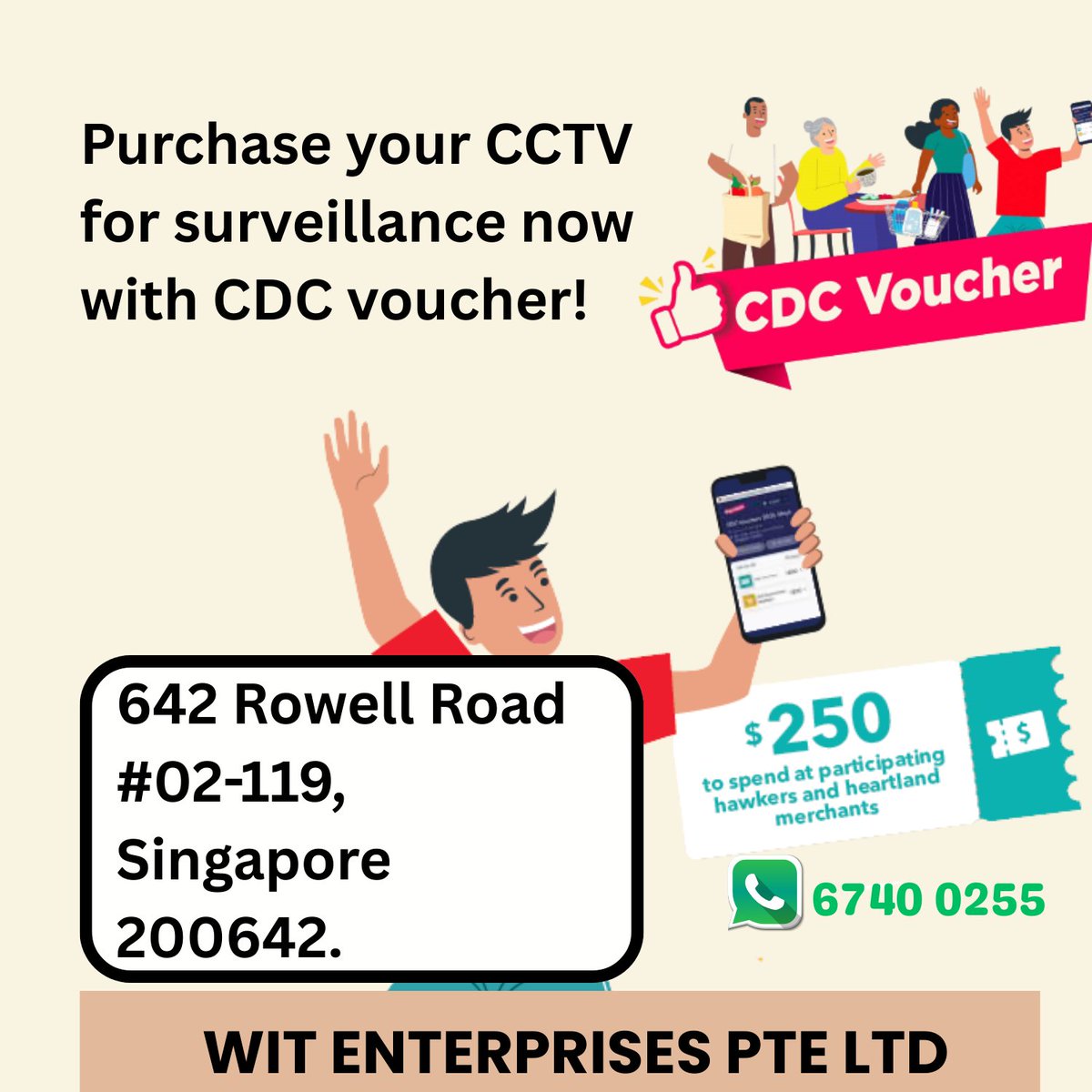 osos_sg's tweet image. 📢 Good News, Singapore!
Your CDC Vouchers are now welcome here 
𝟔𝟒𝟐 𝐑𝐨𝐰𝐞𝐥𝐥 𝐑𝐨𝐚𝐝 #𝟎𝟐-𝟏𝟏𝟗, 𝐒𝐢𝐧𝐠𝐚𝐩𝐨𝐫𝐞 𝟐𝟎𝟎𝟔𝟒𝟐 🎉
💳 Use your vouchers to
🏠 Protect your home. 
✅ CDC Vouchers Accepted Here 
📍 Visit us or DM 67400255
#CDCvouchers #cctvsg #CCTV #CDC