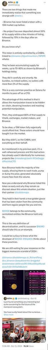 Most people don’t know this…

The $PEPE you see on Binance at $5B+ isn’t as organic as you think.

It was a vampire attack on the real OG <a href="/pepecoins/">Pepecoin</a> perfectly coordinated by Ethereum whales with the help of Tier 1 CEX… 

In exchange for over 50% of the supply to farm retails