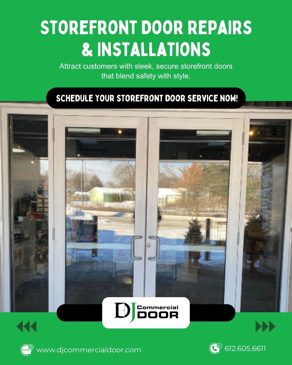 djcommercialdor's tweet image. Make a lasting first impression with our premium commercial doors. 🚪

Strong &amp;amp; secure for maximum protection
Sleek designs to match your brand image
Built for durability in high-traffic areas

#storefrontsolutions #commercialdoors #businesssecurity #strongandstylish