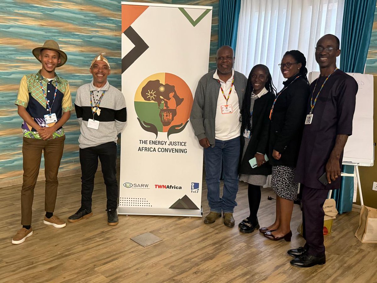 #CommunityRightsInAction
At the Energy Justice Africa Convening, SARW highlighted practical tools that help frontline communities protect their rights in mining and energy projects.

<a href="/LangeEdward/">Edward  Lange</a>, Head of SARW’s Community and Labour Rights Unit, presented the AMAP report on