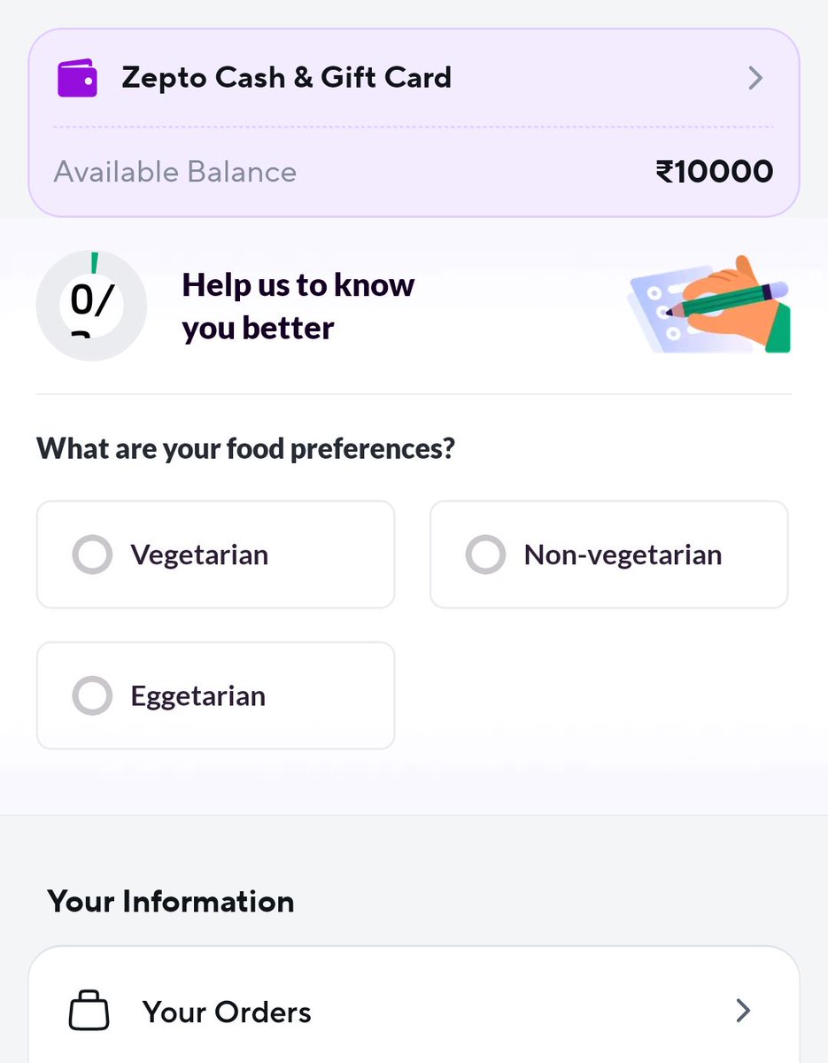 sai4sucess's tweet photo. Hi #zepto
Planned to purchase gold/Silver coin in Zepto for my sister on the occasion of raki, so I loaded my 10k zeptogift card to ZeptoCash(no ware they mention limited to few products ) .However, when I try to purchase the coin I am unable to see the Zepto Cash option.Plz help https://t.co/xW0E9uzEO5