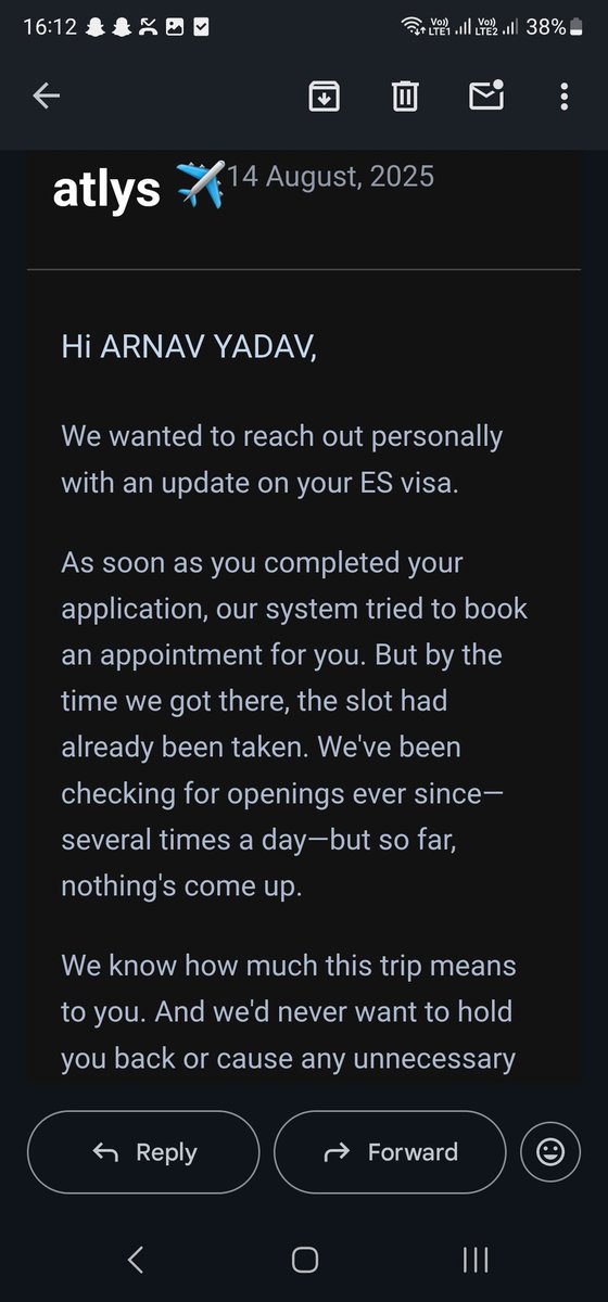 arnavy97's tweet photo. Hi @mohaknahta @atlys team. I believe your 1rs visa promotion campaign was just a fraud
 me and my friends who signed up for 1rs visa for spain, haven'r received the appointment yet and your team is lying to us, where as your site shows appointments are there. https://t.co/9d871JSFNF