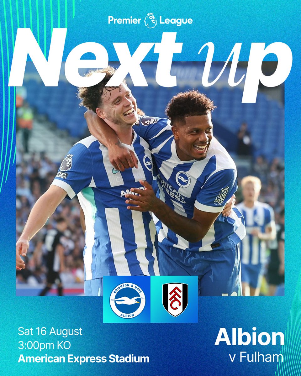 OfficialBHAFC's tweet photo. We're back in #PL action this Saturday! 🙌 https://t.co/ZrqR4LTaHw