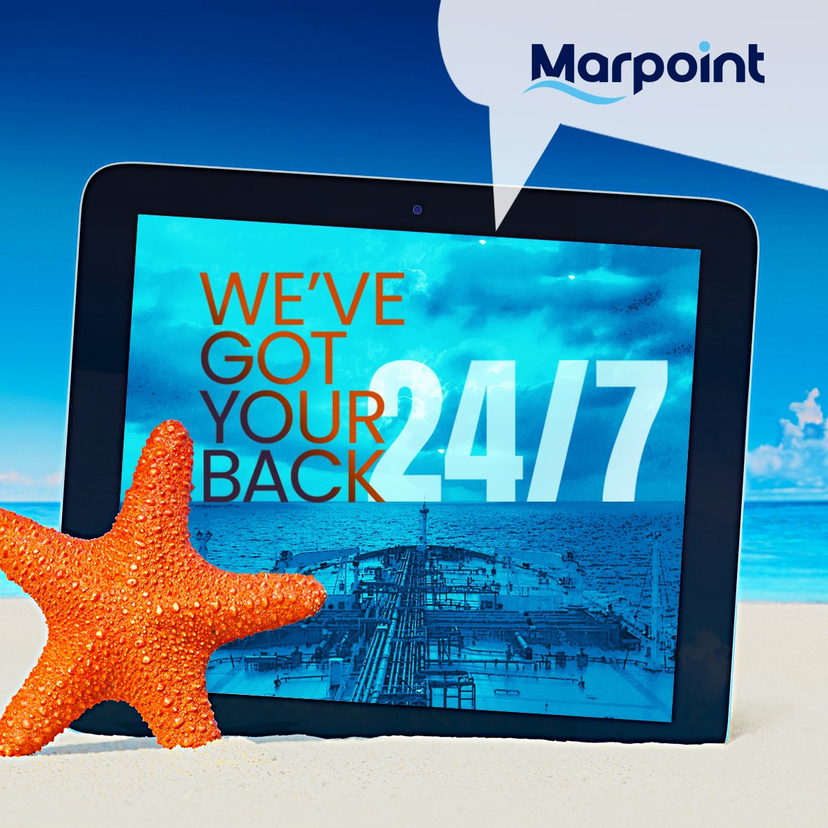 MarpointGR's tweet photo. Go ahead… the only thing you’ll troubleshoot this summer is your sunscreen SPF. 😎
We’ve got your fleet 24/7.
#MaritimeIT #MaritimeSupport #FleetConnectivity #MarPoint https://t.co/vho6mL8ElU