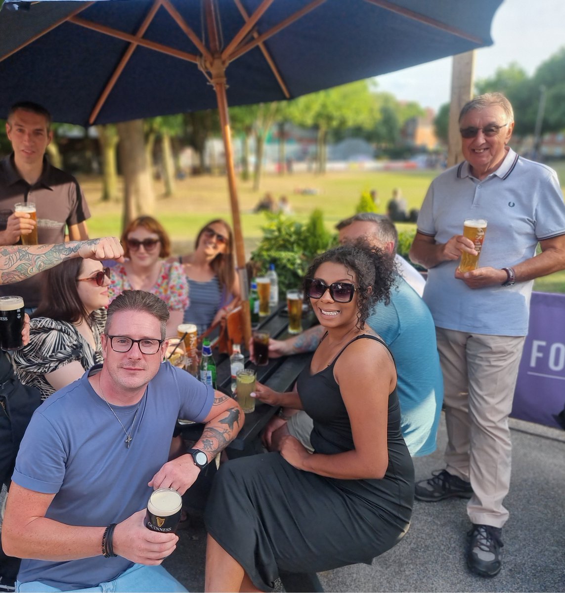 RostekUKLimited's tweet photo. Soaking up the sun at our yearly summer shin dig, a chance for team bonding while keeping cool and hydrated in this lovely weather 😎☀️🍺 https://t.co/39csDhmy2R