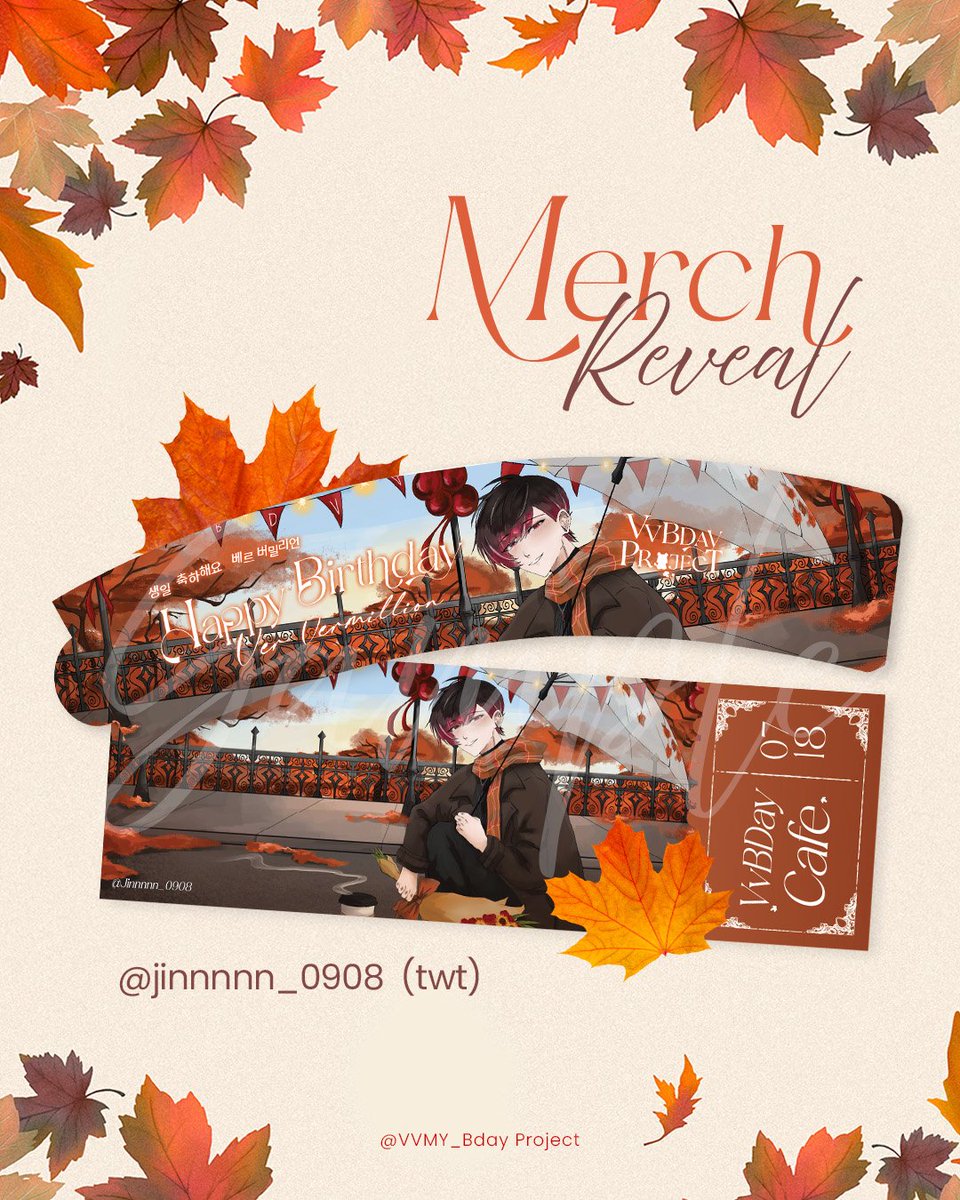Ver Vermillion MY Bday Project (@vvmy_bday) on Twitter photo ๐ซ๐Grand Merch Reveal Drop!
Villions, here's our main reveal of our cupsleeves along with laser ticket drew by <a href="/jinnnnn_0908/">giga ์ง(Jin)</a> ๐คฉ
Cupsleeve can be obtained when you spend min. RM20 at the cafe, so do come by to receive yours! Registration closed tomorrow~
#VVMY_Bday #Villions ๐ซ๐Grand Merch Reveal Drop!
Villions, here's our main reveal of our cupsleeves along with laser ticket drew by <a href="/jinnnnn_0908/">giga ์ง(Jin)</a> ๐คฉ
Cupsleeve can be obtained when you spend min. RM20 at the cafe, so do come by to receive yours! Registration closed tomorrow~
#VVMY_Bday #Villions