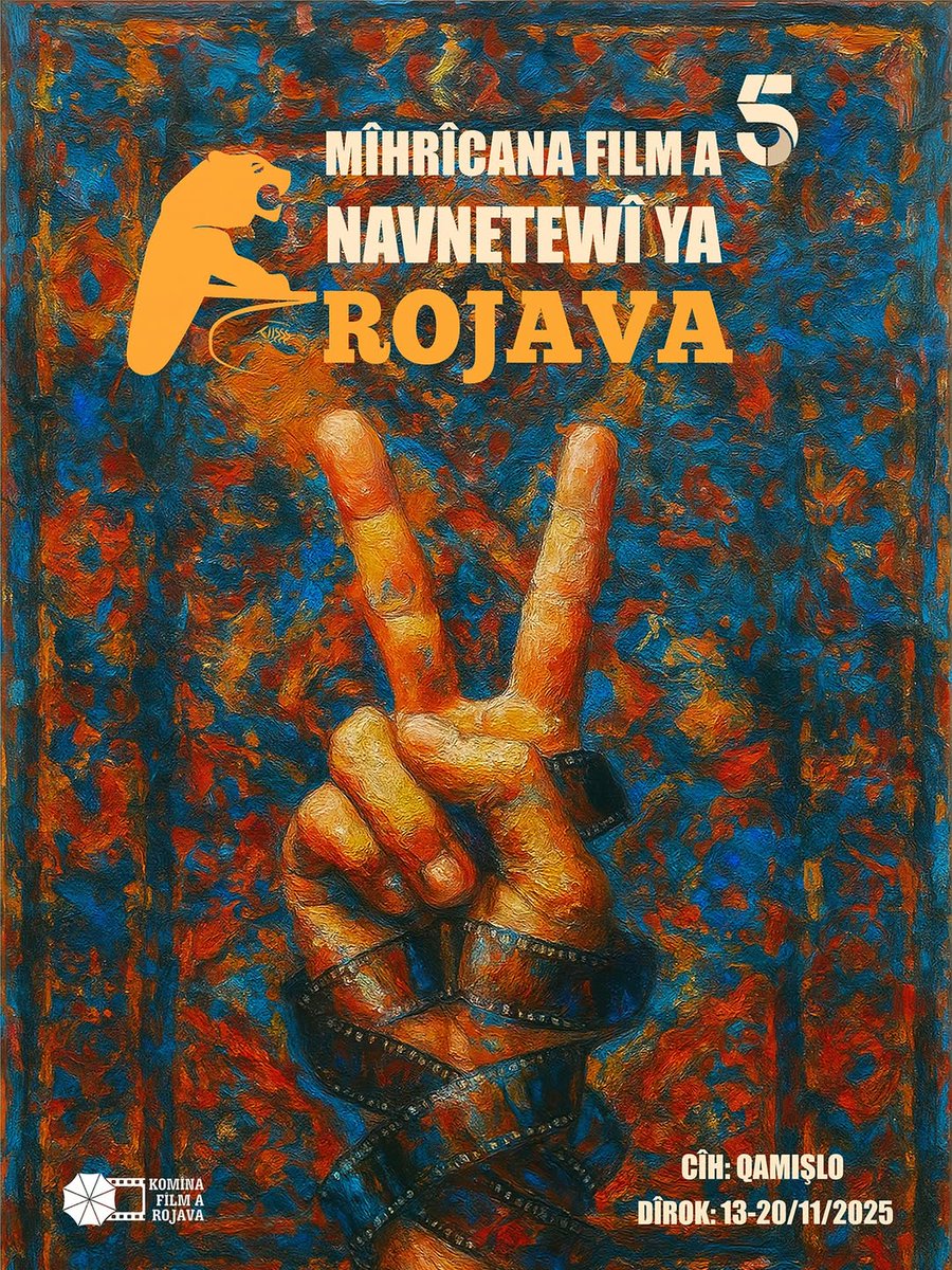 📍Rojava Uluslararası Film Festivali

Rojava Film Komünü öncülüğünde çalışmalarına başlayan festival komitesi ilk duyurusunu yaptı. Festivalin 13-20 Kasım tarihleri arasında gerçekleşeceği belirtildi. 

t.me/Rojava_Gundemi