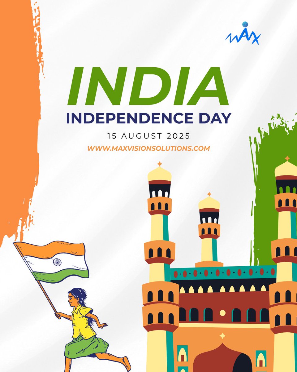 MVisionSolution's tweet image. The tricolor waves not just in the sky, but in every Indian heart. 🇮🇳

#MVS #independencedayindia #proudindian #indianspirit #freedomforever #jaihind #indiaat79 #vandemataram #jaihind