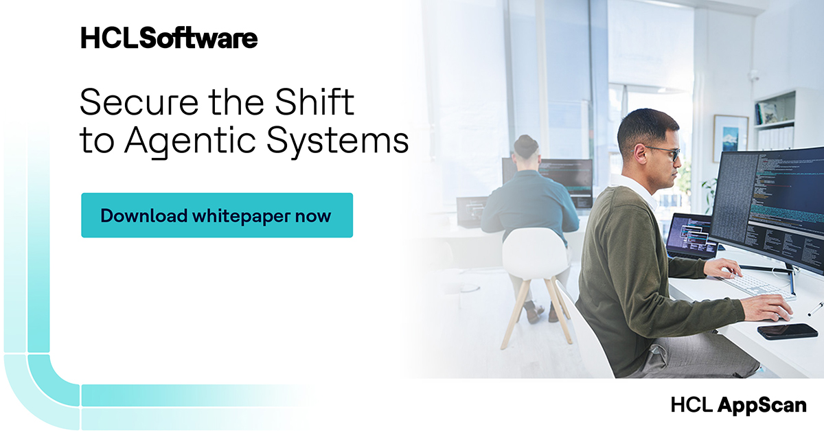 AppScanHCL's tweet image. Our latest whitepaper, “Securing the Agentic Future,” explores why a new approach to #ApplicationSecurityTesting is urgently needed.
Download now and start preparing for the next wave of software security: hclsw.co/wlv6k6
#HCLSoftware #ApplicationSecurity #AppSec