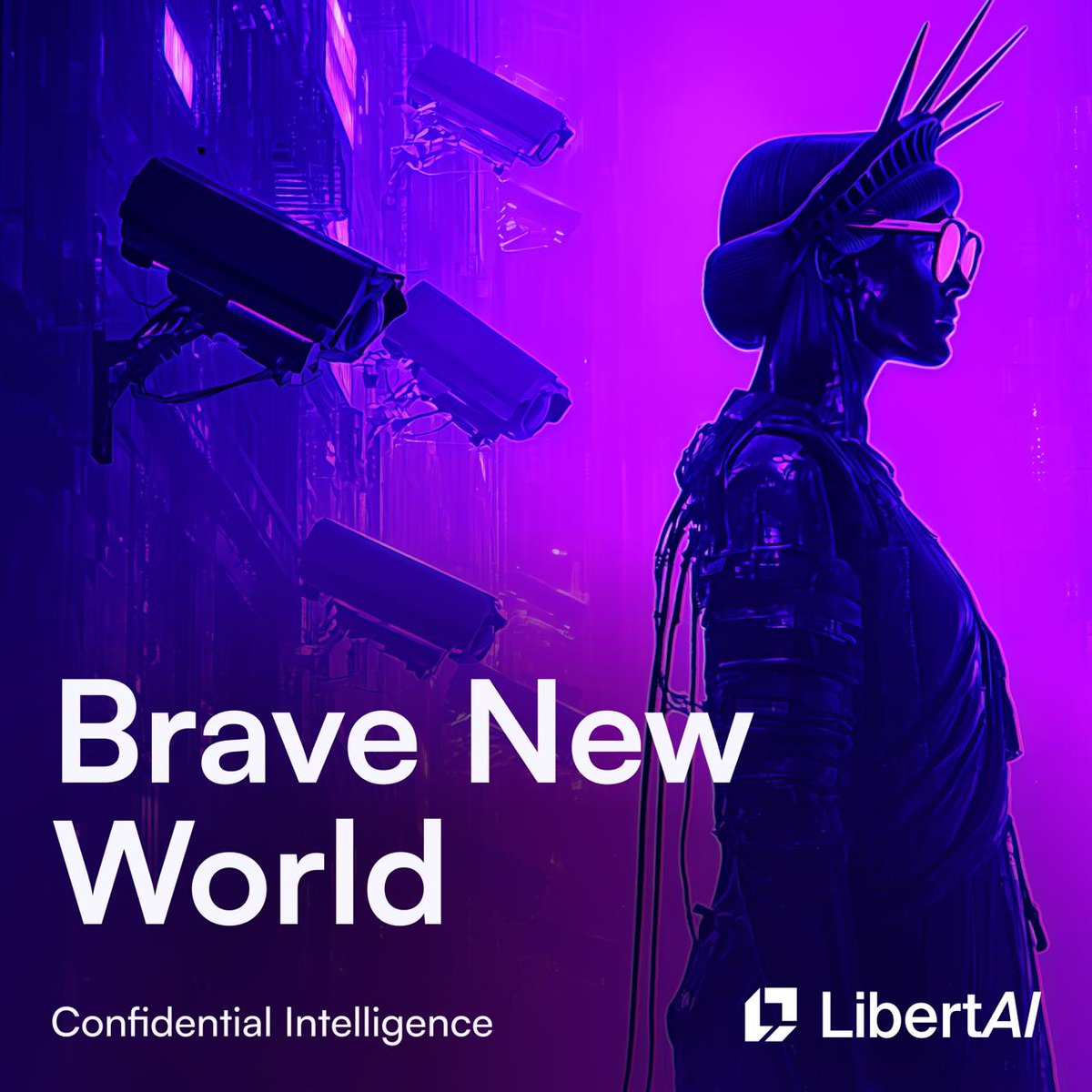 Big Tech’s AI is the new surveillance tool in our Brave New World.

Losing control over your data isn’t comfort, it’s vulnerability.

LibertAI gives you privacy and control back, shielding you from unwanted eyes. RT now to stand for true freedom! 🗽