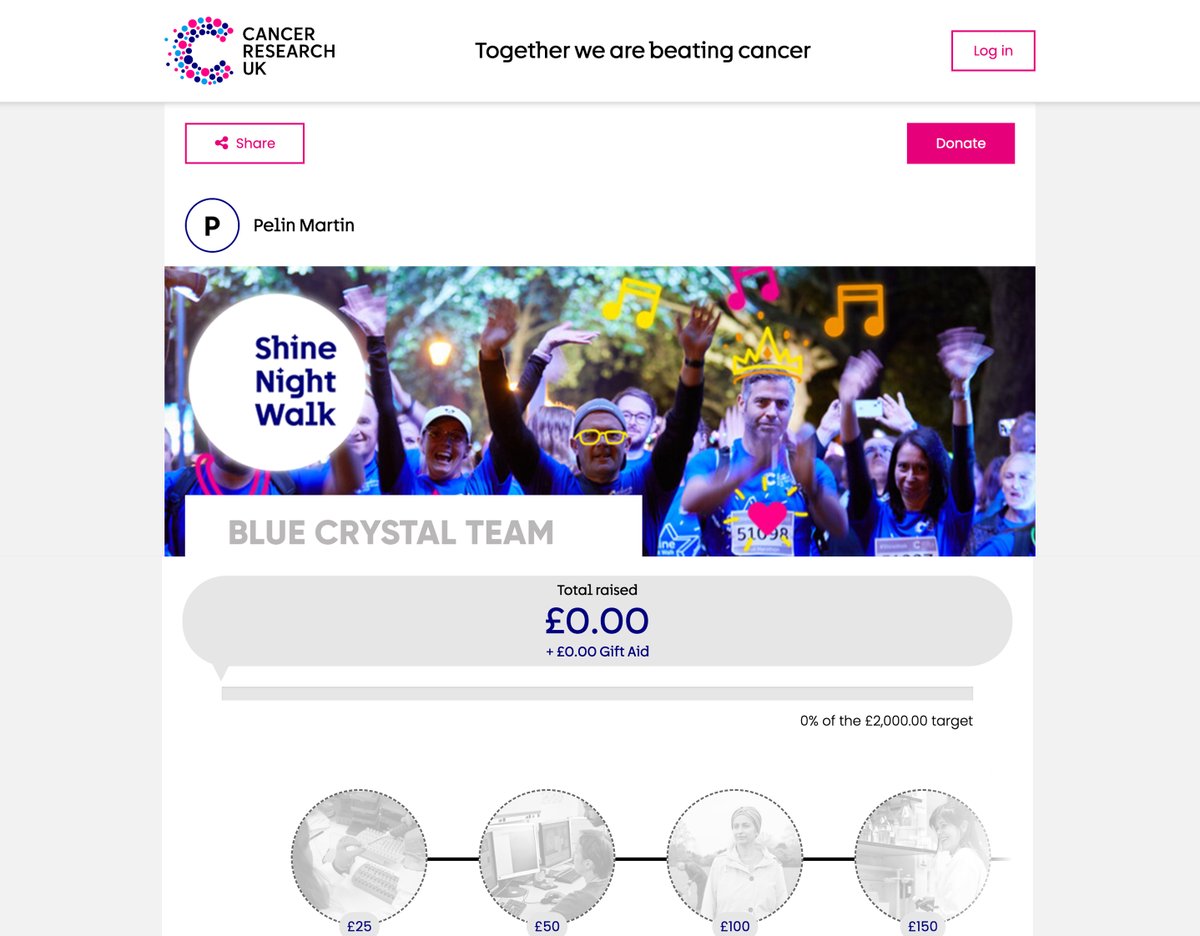 1 in 2 people will be diagnosed with cancer in their lifetime. Every single pound you donate makes a difference to Cancer Research UK’s ground breaking work. Donate to my Giving Page today and help bring forward the day when all cancers are cured.

fundraise.cancerresearchuk.org/page/pelins-gi…