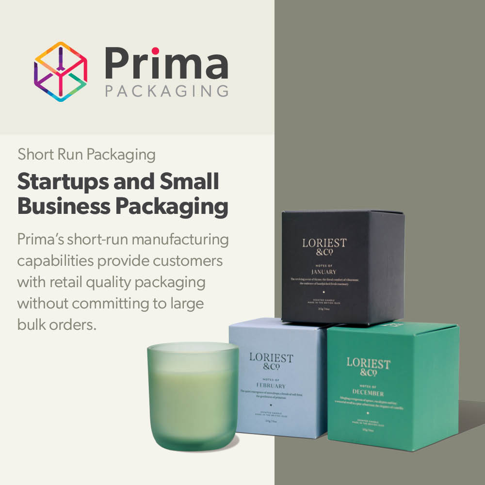 Primapackaging's tweet photo. Prima’s short-run manufacturing capabilities provide customers with retail quality packaging without committing to large bulk orders. With no-minimum order it offers both flexibility and affordability for testing new product lines for startups and small businesses. https://t.co/XYTSRfwiac