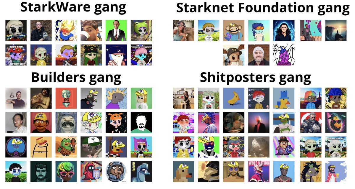 starknet is only as strong as the builders, degens, and memelords pushing it forward  

catch them all 👇