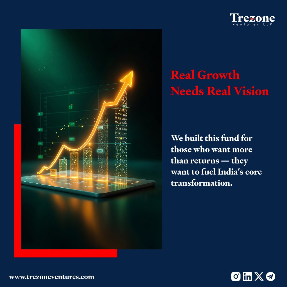 TrezoneVentures's tweet photo. Real growth isn’t just about returns — it’s about building the future.

This fund is for those who dare to fuel India’s core transformation.

#AIF #TrezoneVentures #GrowthWithPurpose #TransformingIndia #SmartCapital https://t.co/gLbcJrydJW