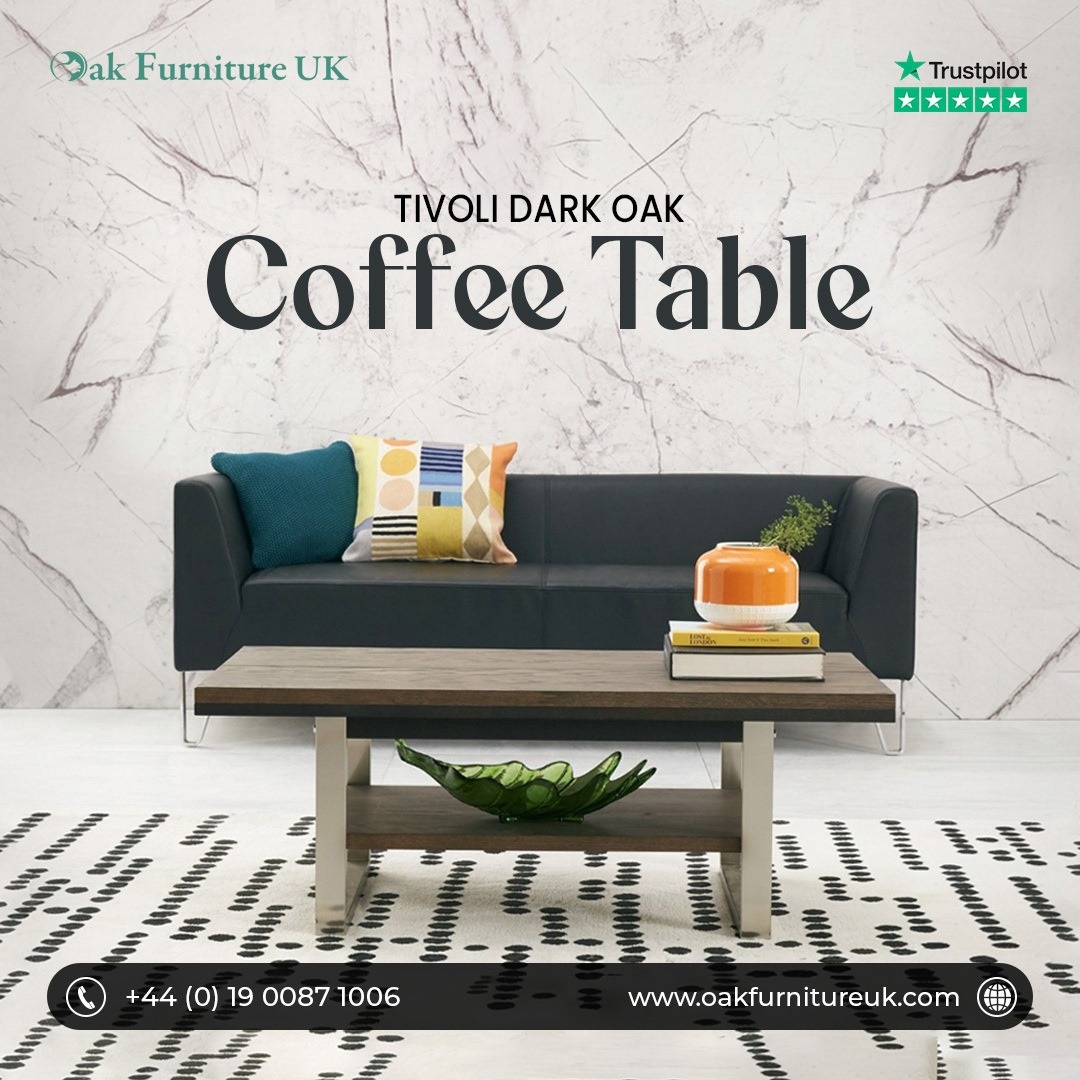 The #Tivoli Dark Oak #CoffeeTable offers a striking blend of #industrialstyle and refined craftsmanship, making it a perfect focal point for #modernliving spaces.

✨Special Offer!✨
Was £425 
Now £299
Save £126

🛒oakfurnitureuk.com/tivoli-dark-oa…
-
#coffeetables #furnituresale #furniture
